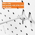 Miniatyrbillede 3 af 6: 50 stk Pegboard kroge Display kroge 50 stk 50pcs