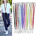 Miniatyrbild 5 av 10: Bling Crystal Lanyard Nitarmband med Strass SVART black