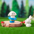 Miniatyrbillede 7 af 10: Bunnies Miniature Figurine 3D Rabbit Ornament 01 01 01