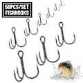Miniatyrbillede 8 af 8: 50 stk./sæt fiskekroge højkulstofstål 1 1 1