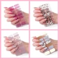Pikkukuva 6 / 10: 3 arkkia ranskalaiset kynsitarrat Nail Art -tarra 4 4 4