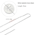 Miniatyrbillede 2 af 10: 12 stk Halskæde Cross Chain Belagte snoede halskæder 12pcs