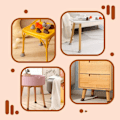 Miniatyrbilde 4 av 10: 4stk/sett Stol Bentrekk Stol Fotpute ORANSJE FIRKANTIG FIRKANT Orange Square-Square