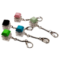Miniatyrbilde 3 av 10: Keyboard Clicker med LED-lys Tastatur Fidget Toys LYS BLÅ light blue