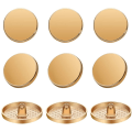 Pikkukuva 2 / 4: 30 kpl Golden Button Alloy Button litteä pyöreä painike