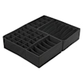 Miniatyrbillede 1 af 10: 4 STK Skuffe Organizer Opbevaringsboks SORT Black