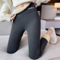 Pikkukuva 4 / 9: Winter Thicken Leggings Villa Fleece Housut DARK GREY M DARK GREY M