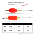 Miniatyrbilde 8 av 10: Fishing Floats Vektet Popping Floats SYLINDER SYLINDER Cylinder