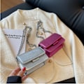 Miniatyrbillede 5 af 10: Chain Bag Underarm Taske SORT black