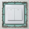 Miniatyrbilde 3 av 9: Lysbryterdeksel Surround Socket Ramme GUL yellow