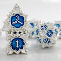 Pikkukuva 4 / 10: 7kpl/ Set Metal Dice Set Nopat PUNAINEN red
