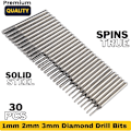 Miniatyrbilde 6 av 7: 30 stk 1 mm 2 mm 3 mm diamantborsett Diamantborbits Gem