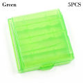 Miniatyrbillede 1 af 10: Batterikasse 4 AA AAA GRØN 5STK 5STK Green 5pcs-5pcs