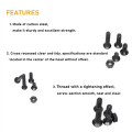 Pikkukuva 6 / 6: 360 kpl Metric Screws Kit Phillips Machine Ruuvit Ruuvit ja