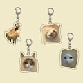 Miniatyrbild 3 av 9: 6st Toast Cat Nyckelring STYLE 2 STYLE 2 Style 2