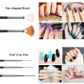 Miniatyrbillede 9 af 10: Nail Art Brush Nail Dotting Brush SORT black