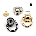 Miniatyrbillede 3 af 7: 10 stk./pakning Nitte Stud Ball Nail SORT A A black A-A