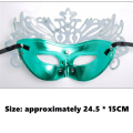 Miniatyrbillede 2 af 10: Festmaske Halloween Maske SORT SORT Black