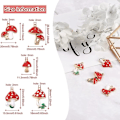 Pikkukuva 4 / 6: 20 kpl emalisieniriipus Charms Red Mushroom