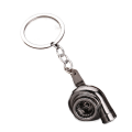 Miniatyrbillede 1 af 8: Turbo Turbolader nøglering Spinning Turbine nøgle vedhæng SORT Black