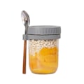 Pikkukuva 1 / 10: Maito Aamiainen Lasi Graduated Jar GREY 350ML 350ML grey 350ml-350ml