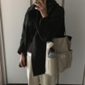 Miniatyrbillede 7 af 9: Tote Bag Strandtaske SORT Black