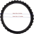 Miniatyrbillede 3 af 10: 1/2stk Spor Dæk Wheel Clean Dæk 2STK 2STK 2pcs