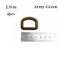 Miniatyrbild 1 av 10: 4 st Bälteskrokar Webbing Spännen ARMY GREEN 2.5CMSTYLE 1 STIL 1 Army Green 2.5cmStyle 1-Style 1