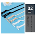 Miniatyrbild 10 av 10: 3 par BH Straps Underkläder Axelremmar SVART black