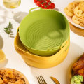 Pikkukuva 7 / 10: Air Fryer Basket Kokoontaittuva silikoniastia GREEN ROUND ROUND Green Round-Round