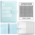 Pikkukuva 1 / 10: 100 Days Envelope Challenge Binder Säästökirja SININEN blue
