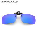 Miniatyrbillede 1 af 10: Clip-on solbriller Polariseret MIRRORED BLUE MIRRORED BLUE Mirrored Blue