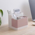 Miniatyrbilde 5 av 5: Oppbevaringsorganisator Blyantkortholder Desktop Box Container