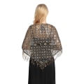 Miniatyrbillede 7 af 10: Aftenkjoler Sjal Lady Cape Wraps SORT SORT Black