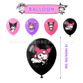 Miniatyrbilde 3 av 5: 2024 Ny Kuromi Bursdagsdekorasjon Festdekorasjon Kuromi Bannerballong