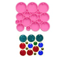 Miniatyrbillede 8 af 8: 2 Stk Rund Cirkel Silikone Form Nøglering Form Epoxy Form