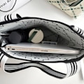 Miniatyrbillede 4 af 9: Strik håndtaske Knot håndledstaske SORT L black L