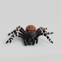Miniatyrbilde 6 av 10: 2/4 stk Stor kunstig edderkopp Halloween Skumle rekvisitter GRÅ Gray spider