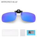 Miniatyrbillede 1 af 10: Clip-on solbriller Polariseret MIRRORED BLUE MIRRORED BLUE Mirrored Blue