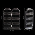 Miniatyrbillede 3 af 10: Øreringe Display Holder Øreringe Studs Display Rack transparent 2 Fan-2 Fan