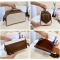 Miniatyrbilde 8 av 10: 2stk Kosmetisk bag Oppbevaringsposer KHAKI khaki