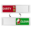 Pikkukuva 1 / 10: Christmas Clean Likainen kyltti Muistutuskyltit SILVER STYLE 1 STYLE 1 Silver Style 1-Style 1