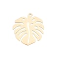Miniatyrbillede 1 af 5: Blad Charms Rustfrit stål blad GULD GULD gold