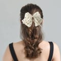 Miniatyrbilde 6 av 10: Sløyfe-hårklemme Chiffon-hårkort 10 10 10