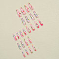 Miniatyrbillede 3 af 10: 24 stk Halloween falske negle Lang ballet falsk negl SN058 SN058