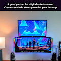 Miniatyrbilde 6 av 10: RGB Nattlampe Music Rhythm Light SORT 16LED MED APP 16LED Black 16Led with app-16Led with app