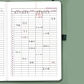 Miniatyrbillede 2 af 8: Engelsk kalender Notebook Plan Notesbog BRUN Brown