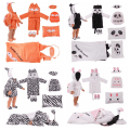 Pikkukuva 5 / 10: 6 kpl nukkemakuupussisarja set tohvelit ZEBRA ZEBRA zebra