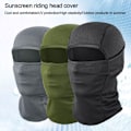 Miniatyrbilde 8 av 10: Full Face Cap Sykling Balaclava LYS GRÅ light grey