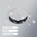 Miniatyrbilde 6 av 7: Dain-stopper for badekar Pop Up-avløpsstopper for badekar
